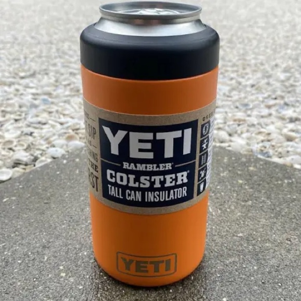 Limited Edition King Crab Orange.  RAMBLER 16 OZ COLSTER TALL CAN INSULATOR